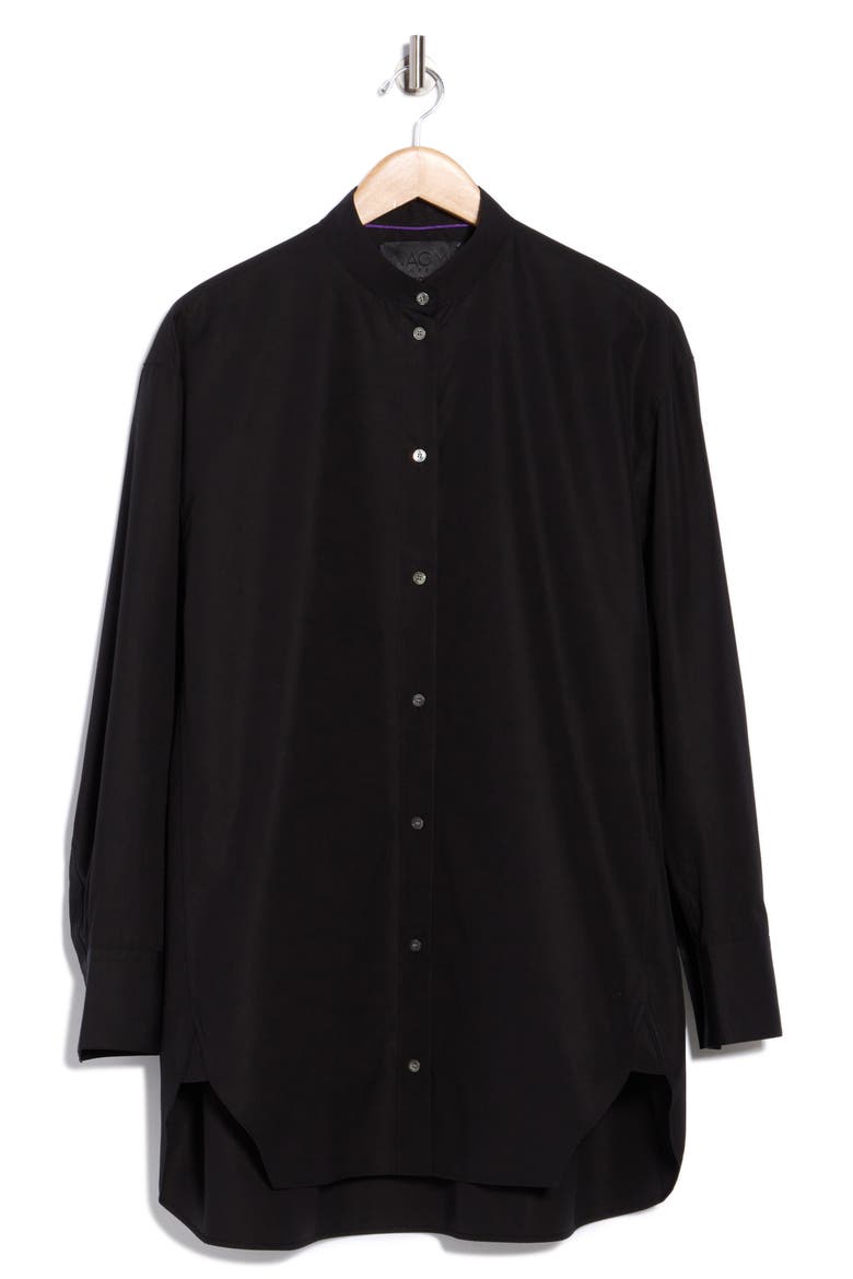Boltera Cotton Button-Up Shirt, Main, color, BLACK