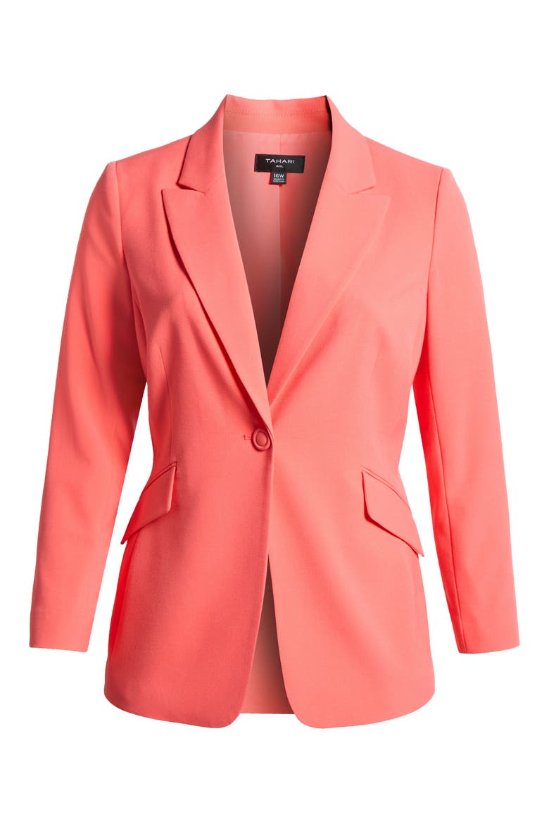 One-Button Blazer, Alternate, color, SUNSET