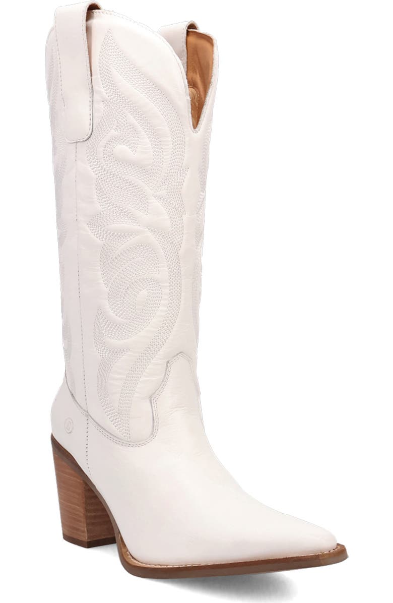 Dingo Hensley Western Boot, Main, color, White