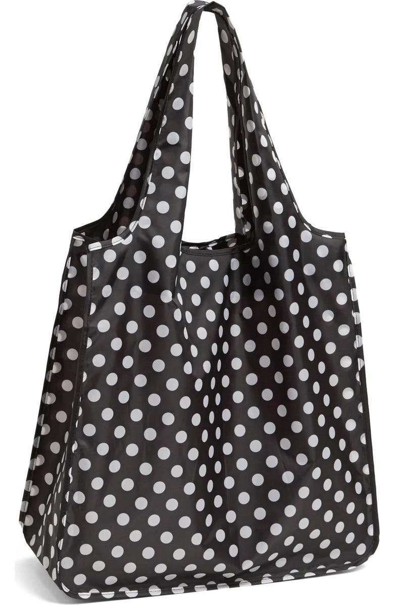 Kate Spade New York polka dot reusable shopping tote, Main, color,