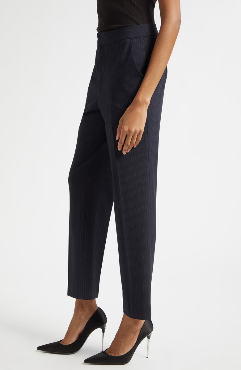 L'AGENCE Rebel Pinstripe Pants, Alternate, color, Midnight/ Ivory Pinstripe
