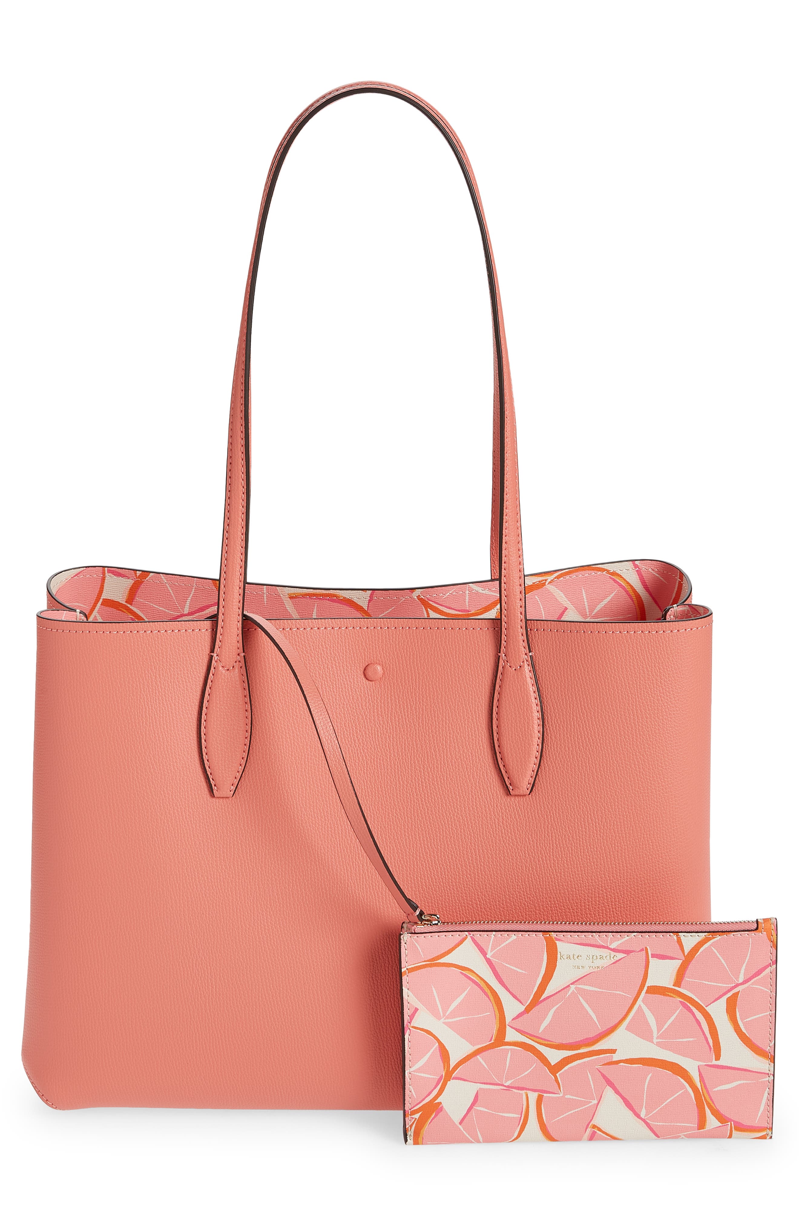 all day grapefruit pop tote, Alternate, color, GARDEN ROSE
