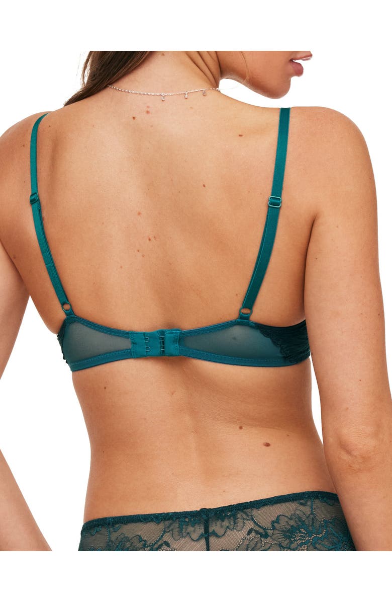 Adore Me Cyla Push Up Plunge Bra, Alternate, color, Dark Green