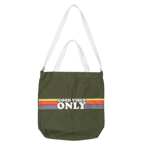 Totalee Gift Good Vibes Only Tote Cotton Black