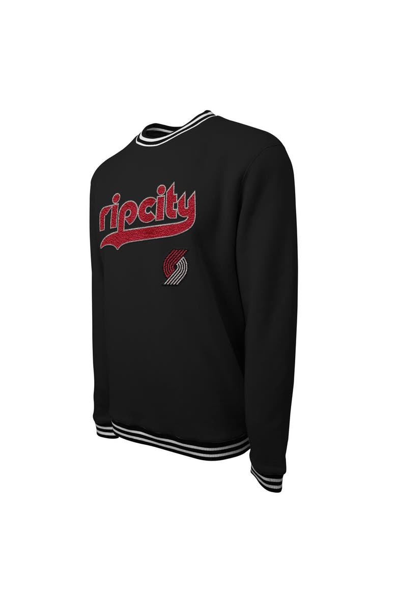 Stadium Essentials Unisex Stadium Essentials Black Portland Trail Blazers 2023/24 City Edition Club Level Pullover Sweatshirt, Alternate, color,