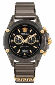 Versace Icon Active Silicone Strap Watch, 44mm