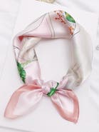SILKSILKY Elegant Pure Silk Square Scarf