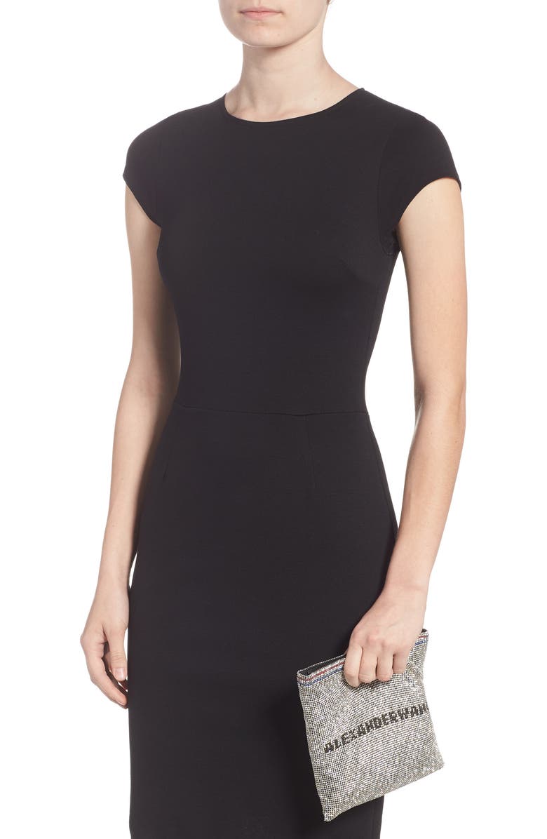 Alexander Wang Wanglock Rhinestone Clutch, Alternate, color,