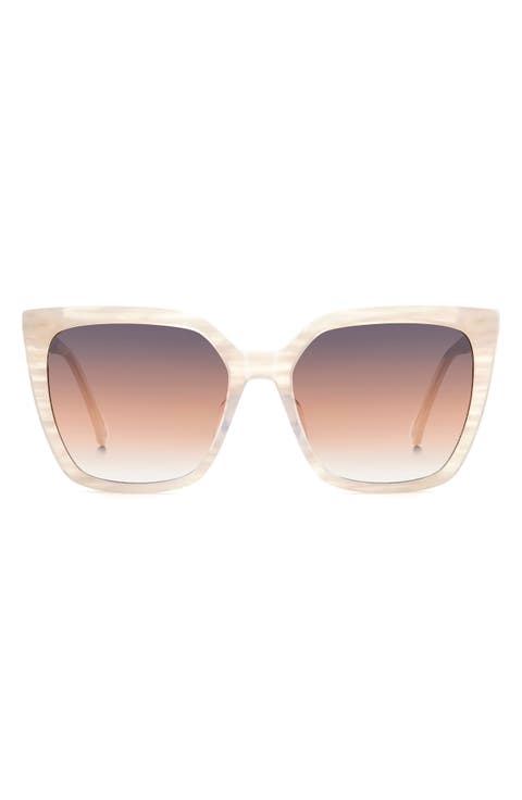 marlowe 55mm gradient square sunglasses