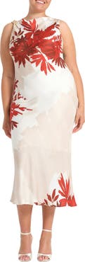 Estelle Maisie Floral Cowl Neck Sheath Dress