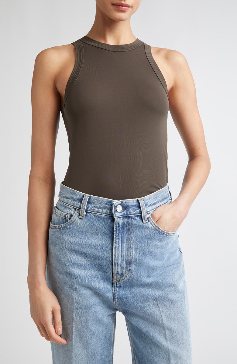 TOTEME Fluid Jersey Tank Top, Main, color, Pepper