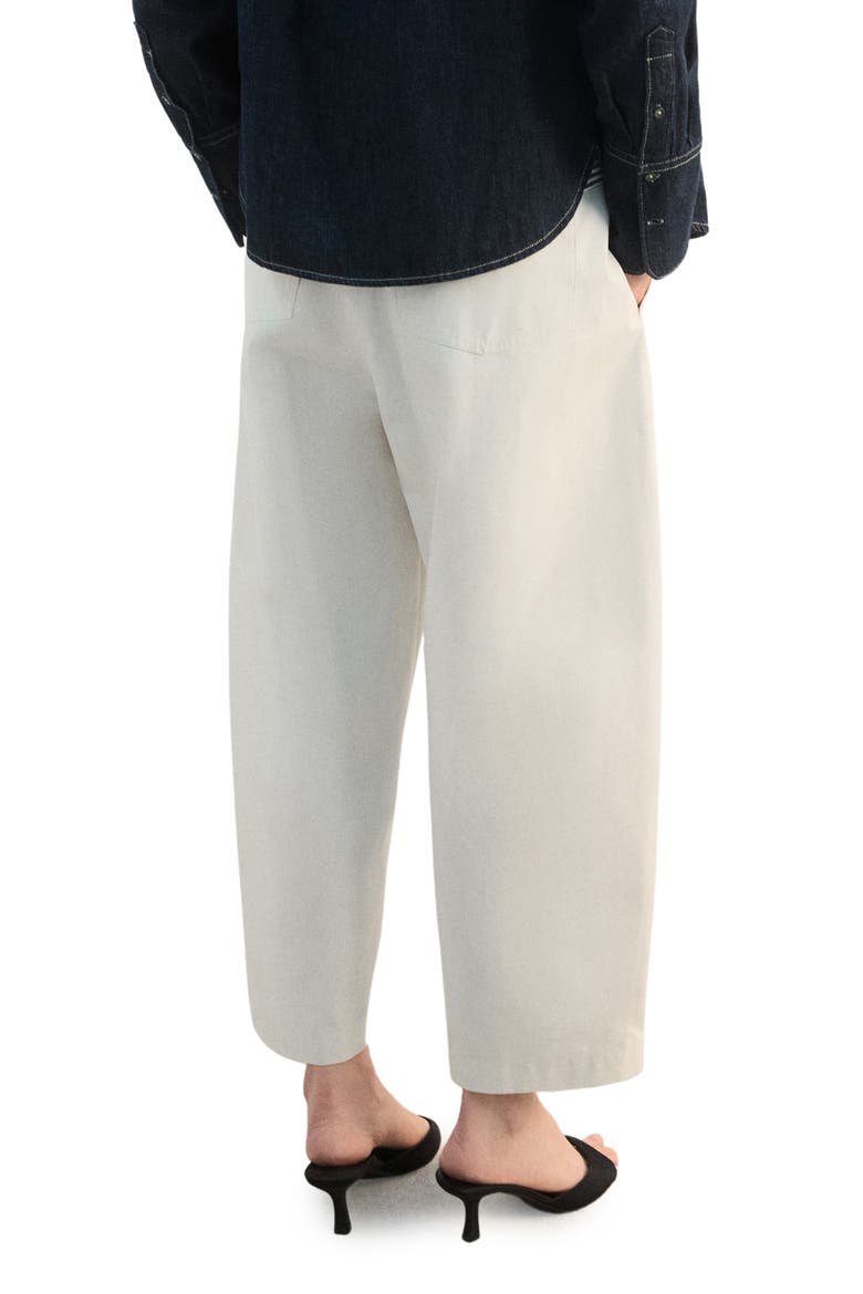 Straight Leg Cotton Pants, Alternate, color, ECRU