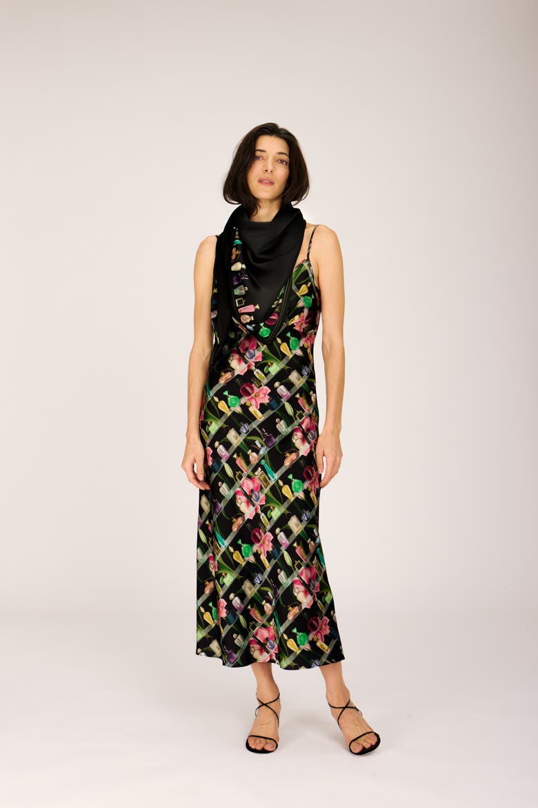 Cleo Slip Dress, Alternate, color, Medicine Cabinet