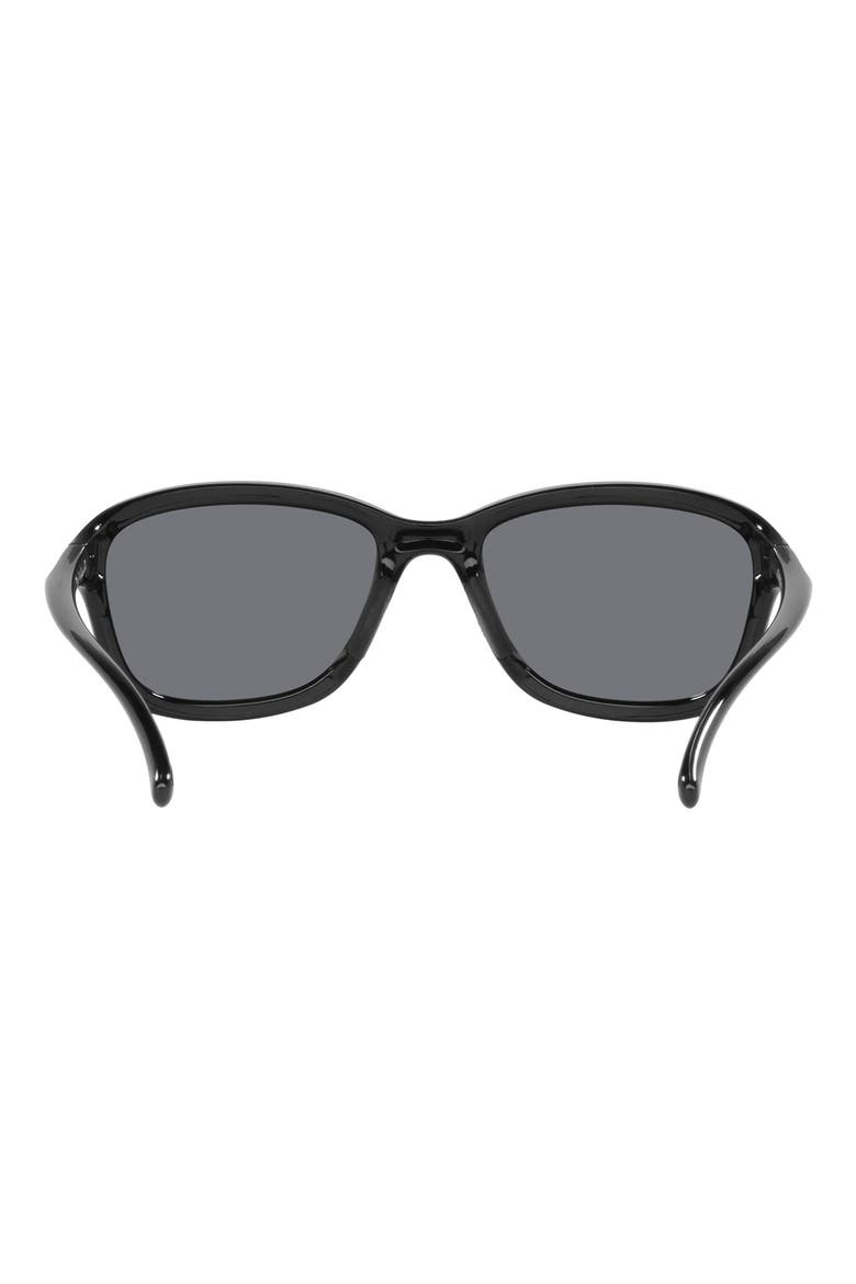 59mm Polarized Round Sunglasses, Alternate, color, POLISHED BLACK / BLACK
