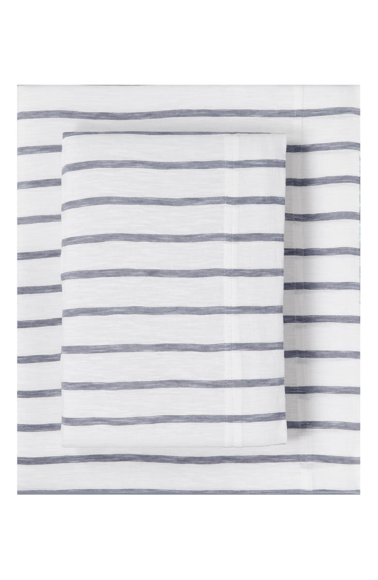 Splendid Home Decor Stripe Slub Jersey Sheet Set, Main, color, 