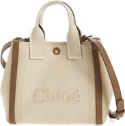 Chloé Logo Canvas Tote