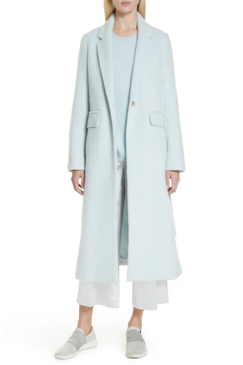 Long Faux Fur Coat, Main, color, CLOUD