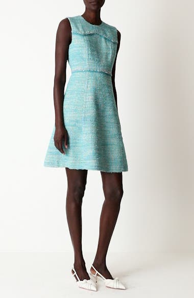 slim fit dress slacks Sail to Sable Emerald Dylan Tweed Dress Emerald / M / SCH2405 main image 1