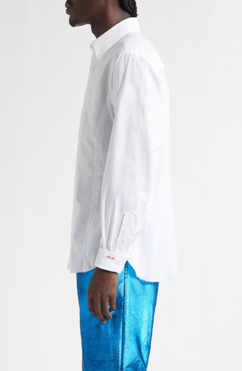 Maison Margiela Long Sleeve Button-Up Shirt, Alternate, color, White