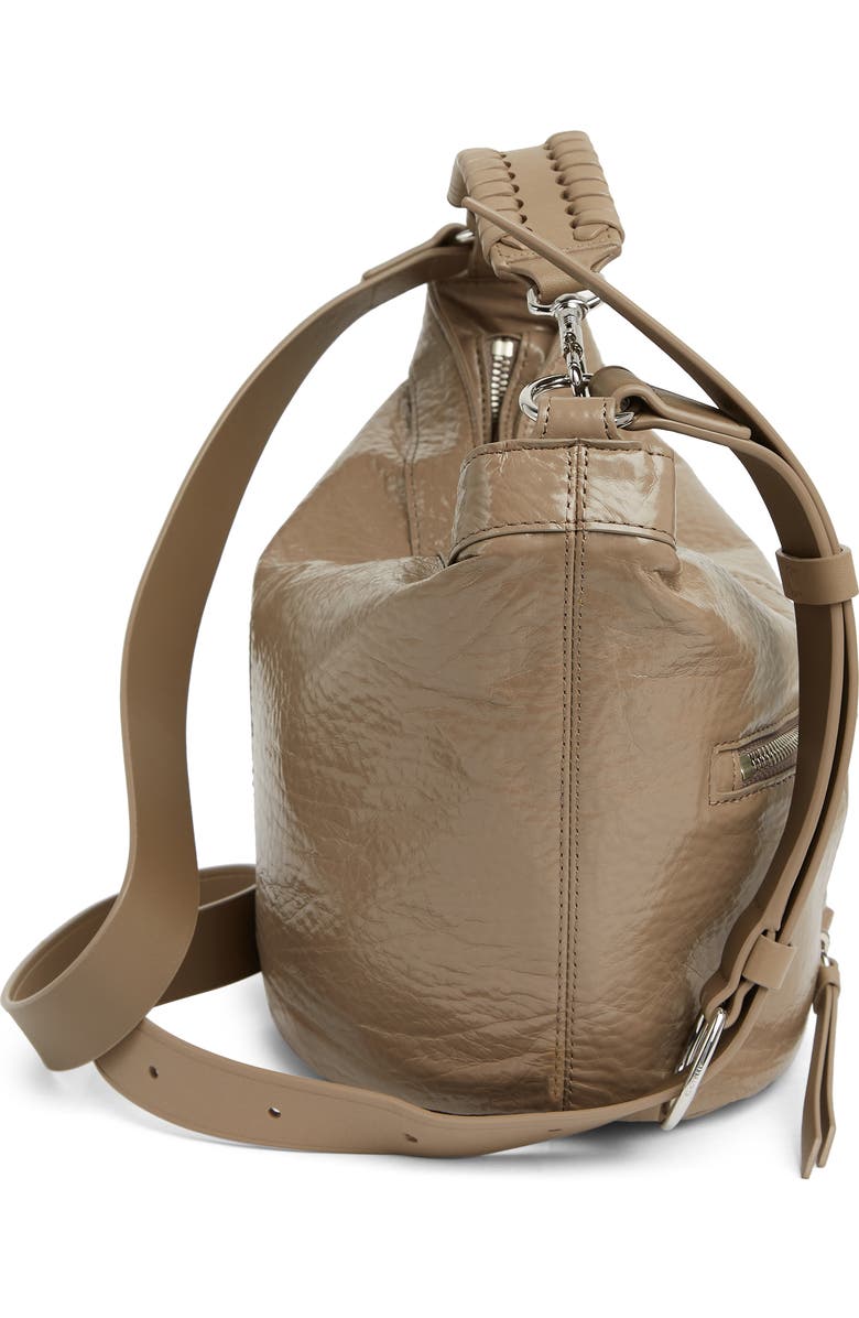 AllSaints Fetch Leather Crossbody Bag, Alternate, color,