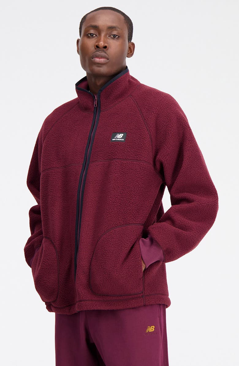 New Balance Athletics Recycled Polyester Polar Fleece Jacket, Alternate, color, 