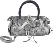 Carlos Falchi Mini Satchel Leather Bag