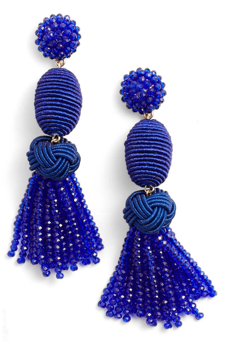 Amina Drop Earrings, Main, color, BRIGHT BLUE