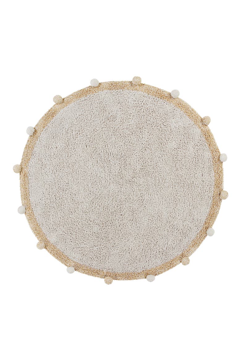 Bubbly Washable Cotton Area Rug, Main, color, NATURAL HONEY