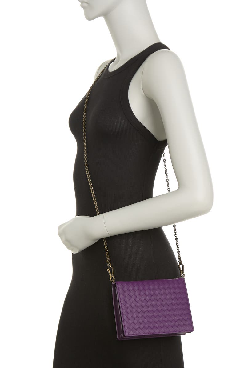 Bottega Veneta Woven Leather Crossbody Bag, Alternate, color, 