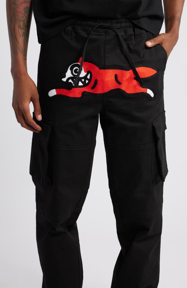 ICECREAM Runner Cotton Cargo Pants, Alternate, color, Black