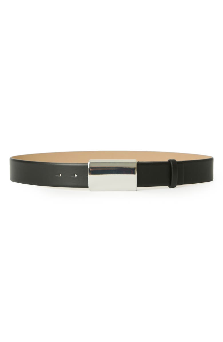 B-Low the Belt Mason Leather Belt, Main, color, Black Silver