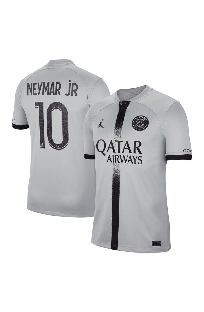 Nike Men's Nike Neymar Jr. Black Paris Saint-Germain 2022/23 Away Breathe Stadium Replica Player Jersey, Main, color, 