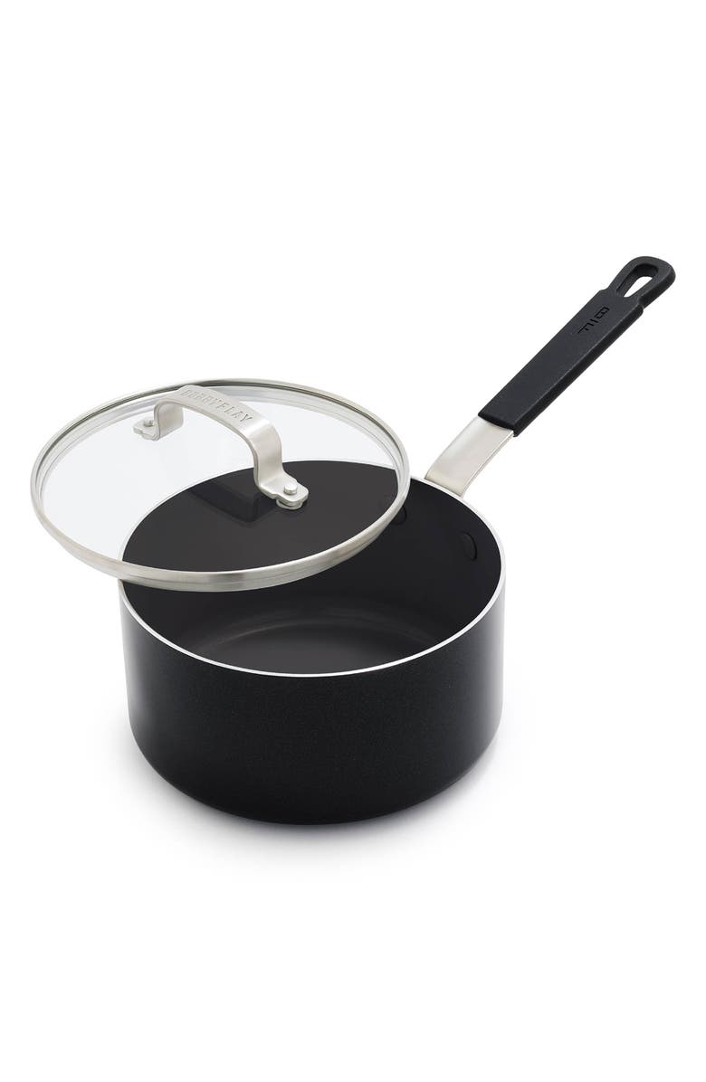 GreenPan x Bobby Flay Professional Ceramic Nonstick 2.53-Quart Saucepan with Lid, Main, color,