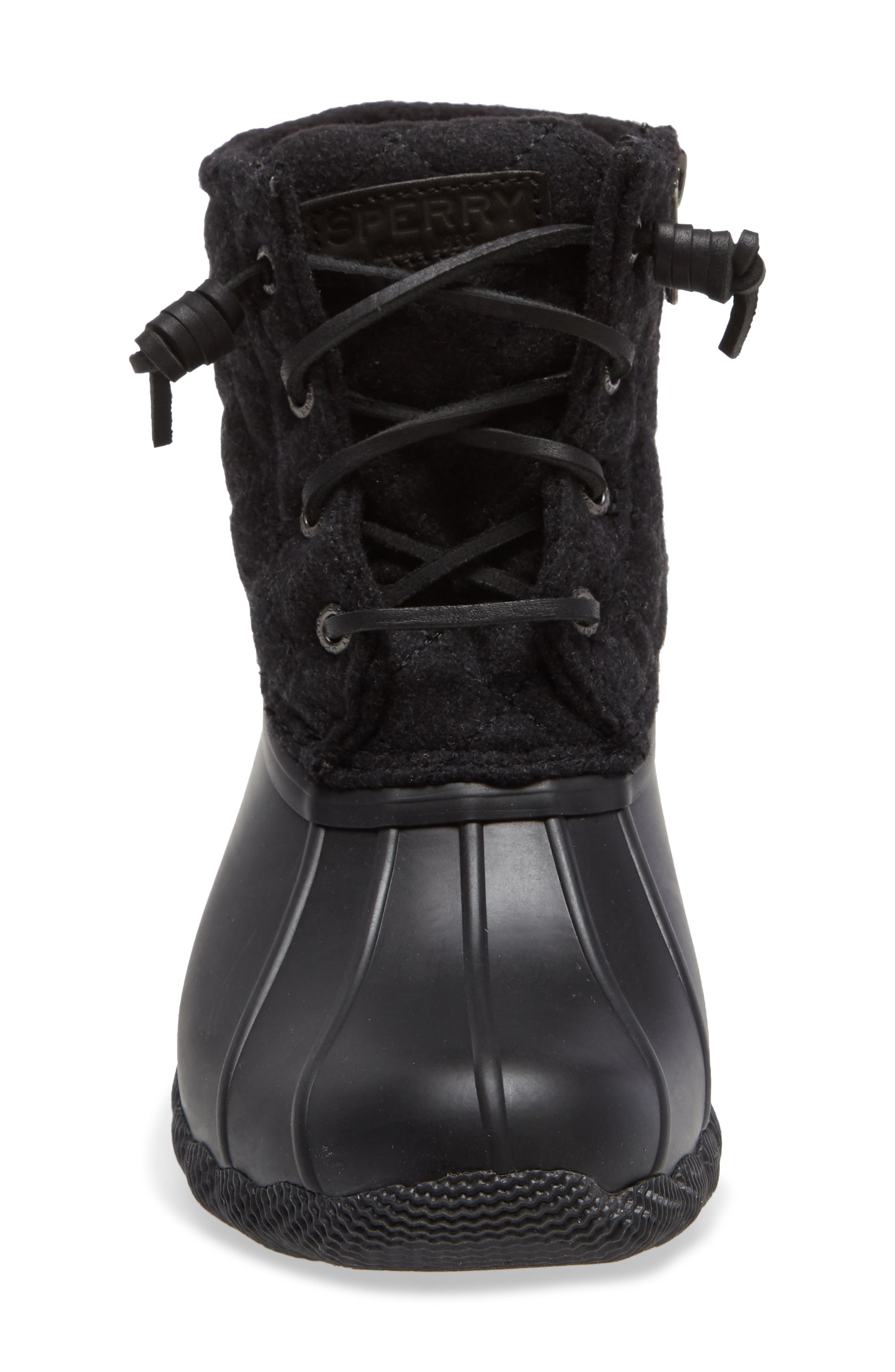 Sperry Saltwater Quilted Waterproof Rain Boot, Alternate, color, 
