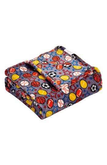 Luxury Home Let's Play Ball Plush Throw Blanket