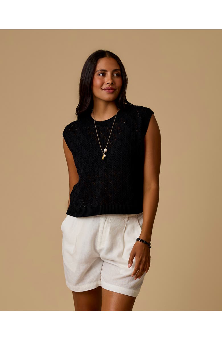 Carve Designs Fox Sweater, Main, color, Black