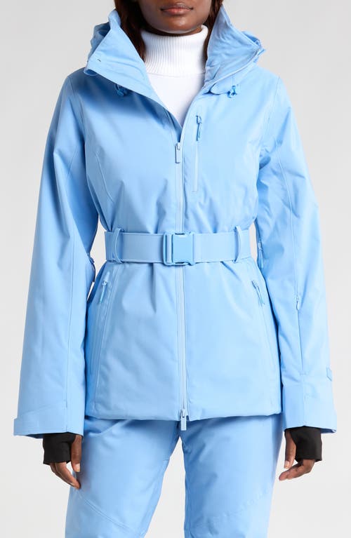 Halfdays Aston Belted Ski Jacket in Forget Me Not 