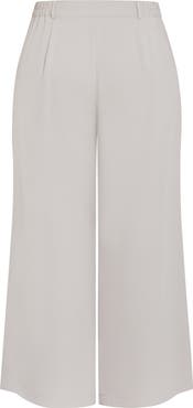 City Chic Jordan Wide Leg Pleated Pants