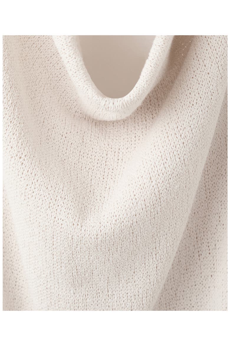 Halter Knit Dress with Belt, Alternate, color, ECRU
