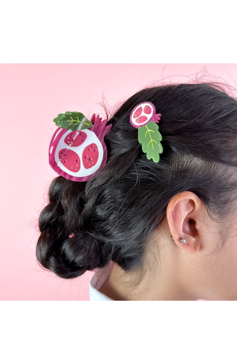 Centinelle Pomegranate Hair Claw, Alternate, color, Red