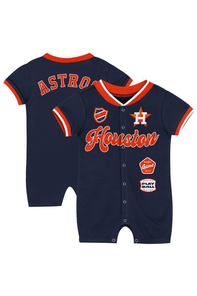 Newborn Outerstuff Navy Houston Astros Pinch Coverall, Main, color, Navy