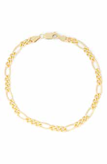 FUZION CREATIONS Men's Figaro Chain Bracelet