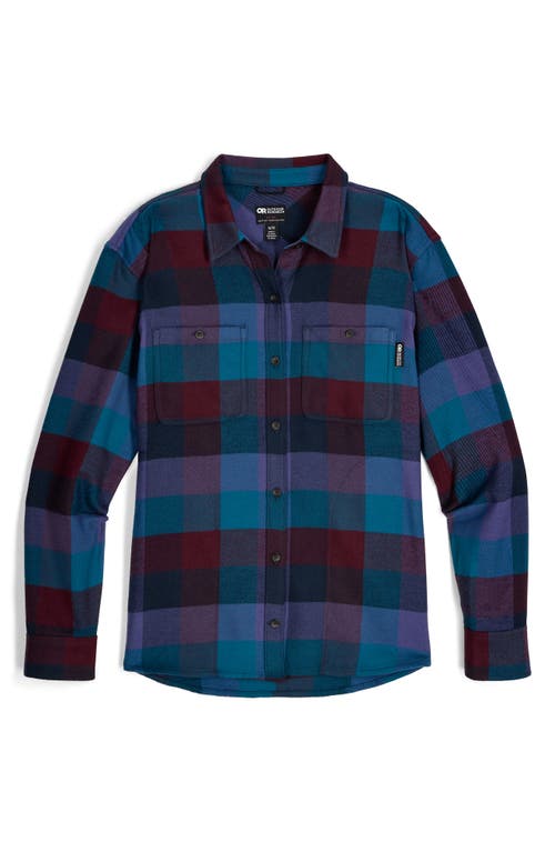 Outdoor Research Feedback Flannel Twill Overshirt In Multi