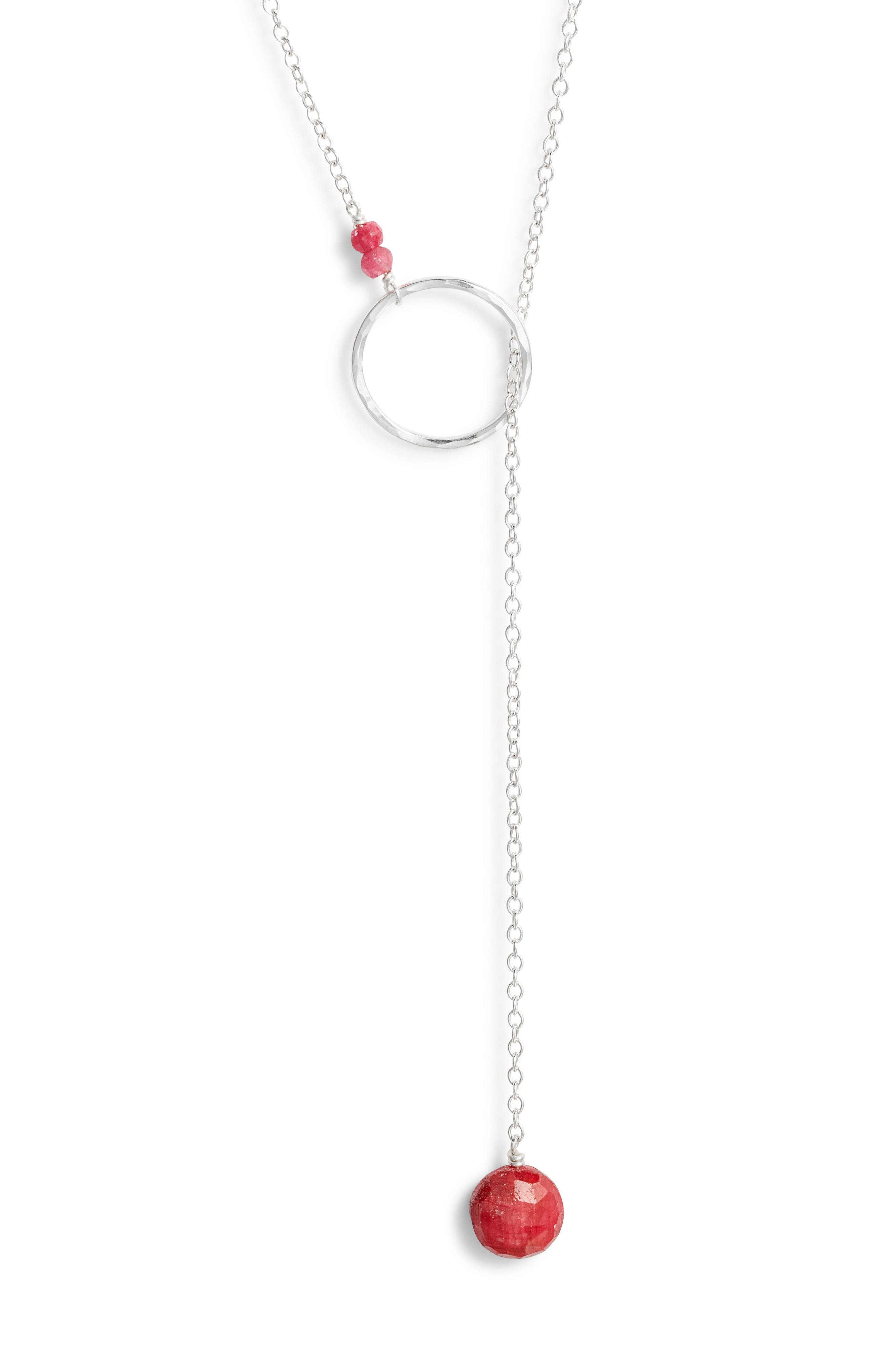 RUBY/ STERLING SILVER
