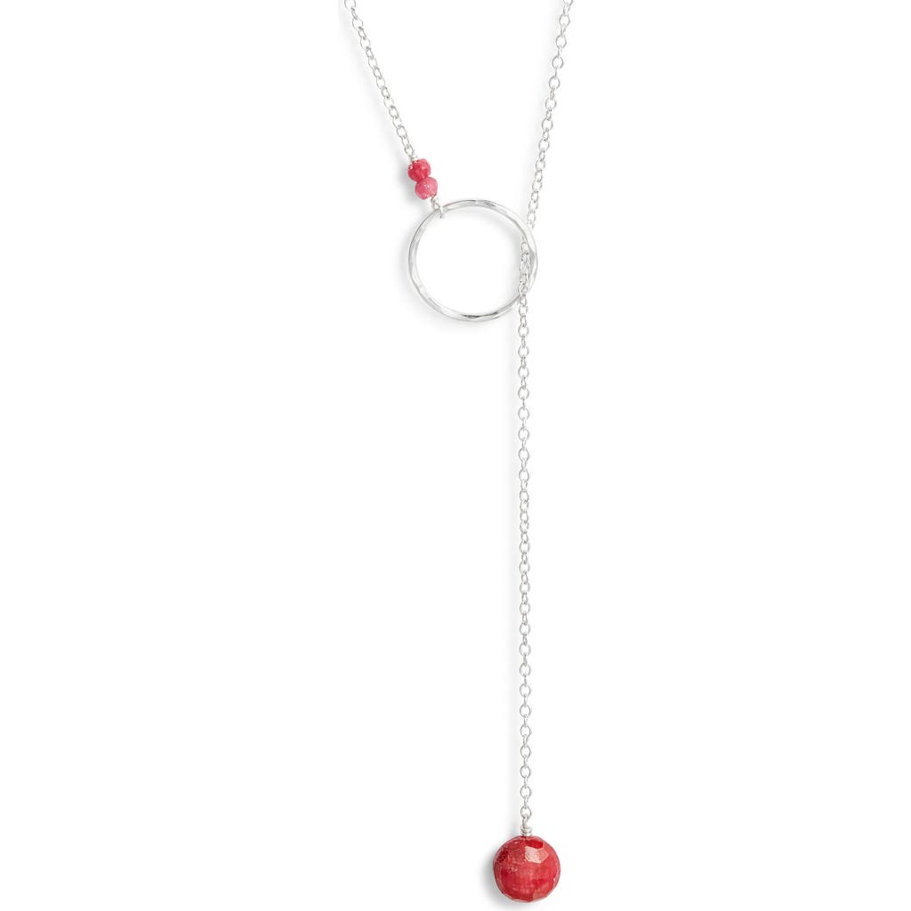 Nashelle Gwyneth Semiprecious Toggle Necklace In Brown