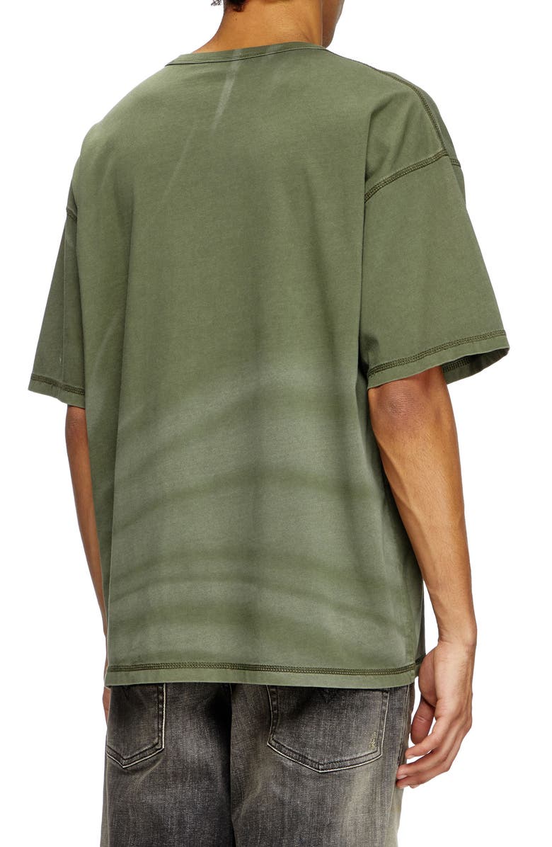 DIESEL<sup>®</sup> T-Adjust-R13 Oversize Graphic T-Shirt, Alternate, color, Olive/ Green
