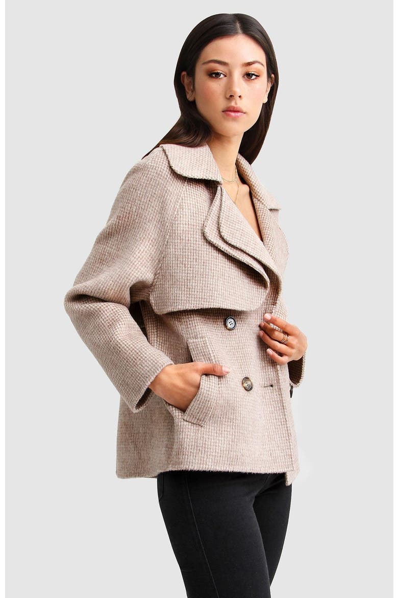 I'm Yours Wool Blend Peacoat, Alternate, color, BEIGE