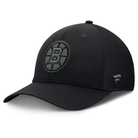 Men's Fanatics Black Boston Bruins Authentic Pro Road Flex Hat