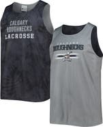 FOCO Men's FOCO Black/Gray Calgary Roughnecks Reversible Mesh Tank Top