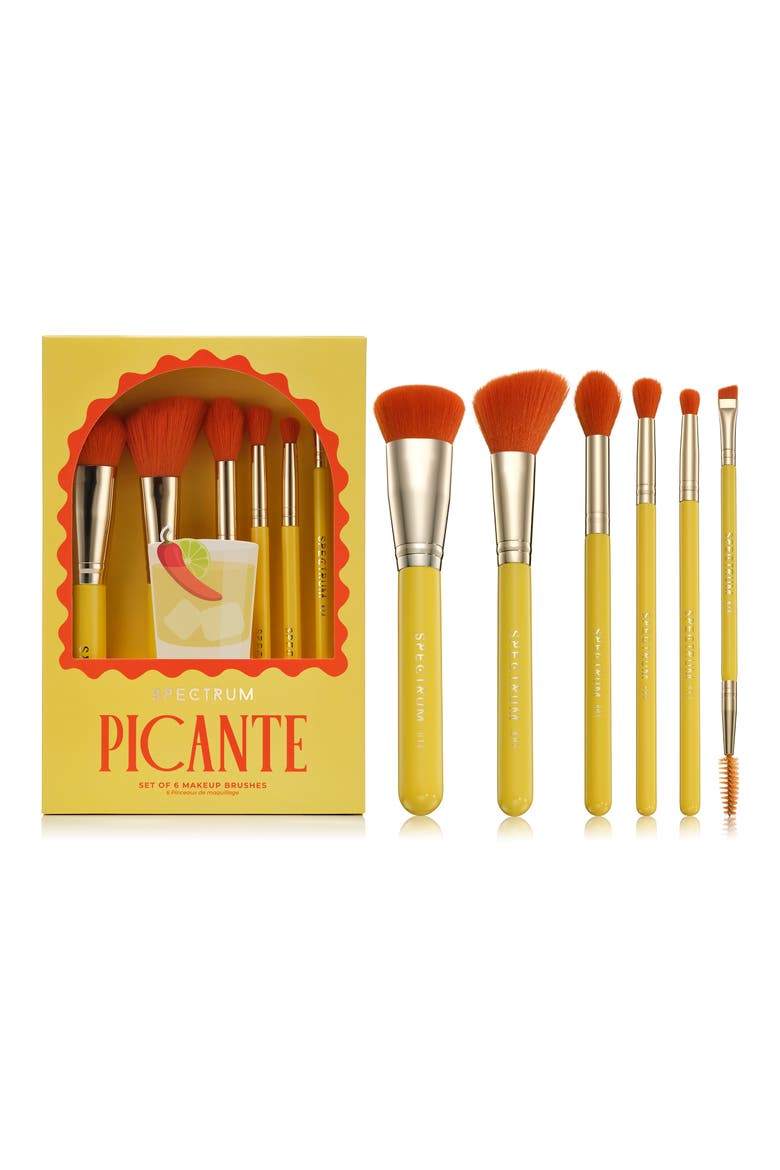 Cocktails Collection Picante 6-Piece Makeup Brush Set, Main, color, PICANTE